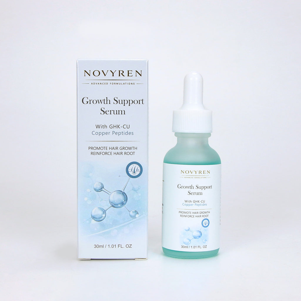 Novyren Hair Growth Support Serum with GHK-CU Copper Peptides