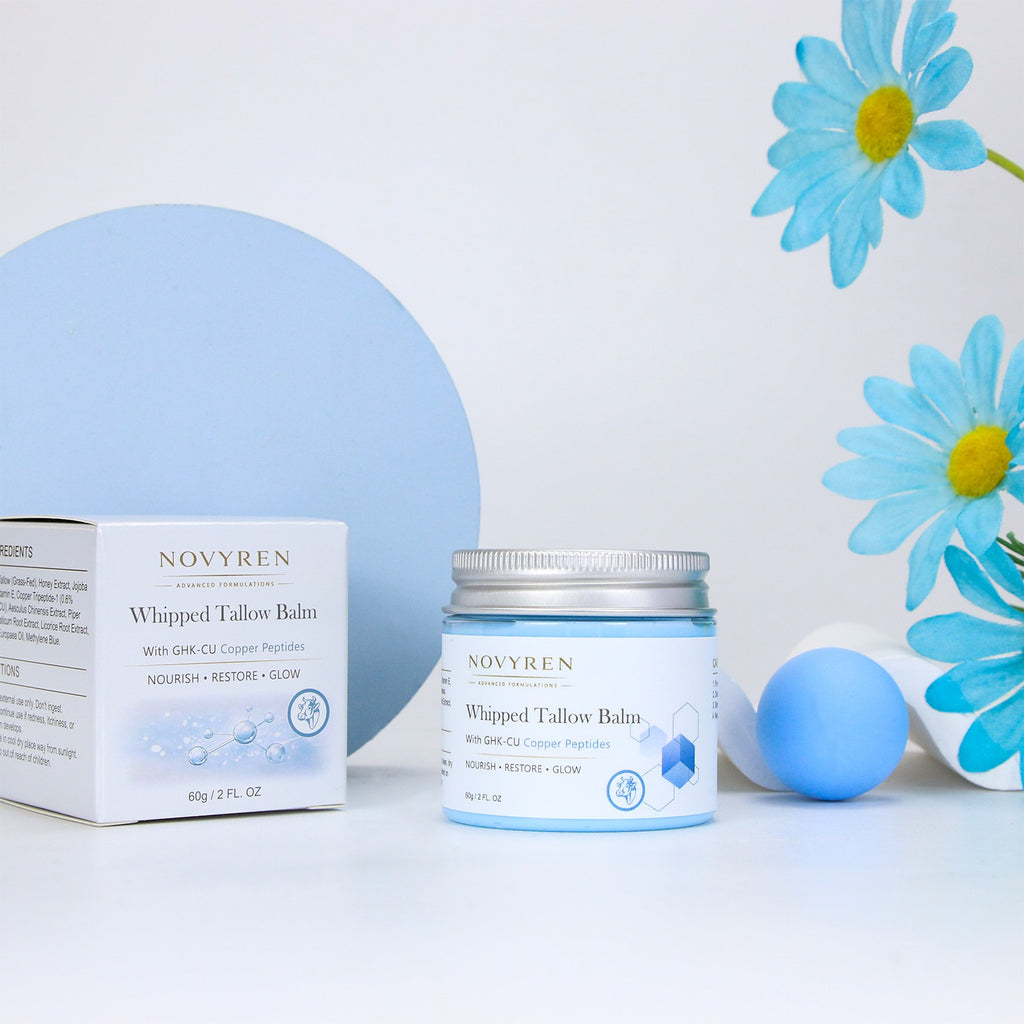 Novyren Whipped Tallow Balm with GHK-CU Copper Peptides