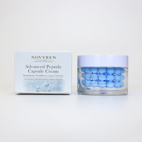 NOVYREN Advanced Peptide Capsule Cream – Powered by 1% GHK-Cu Copper Peptides (50g)