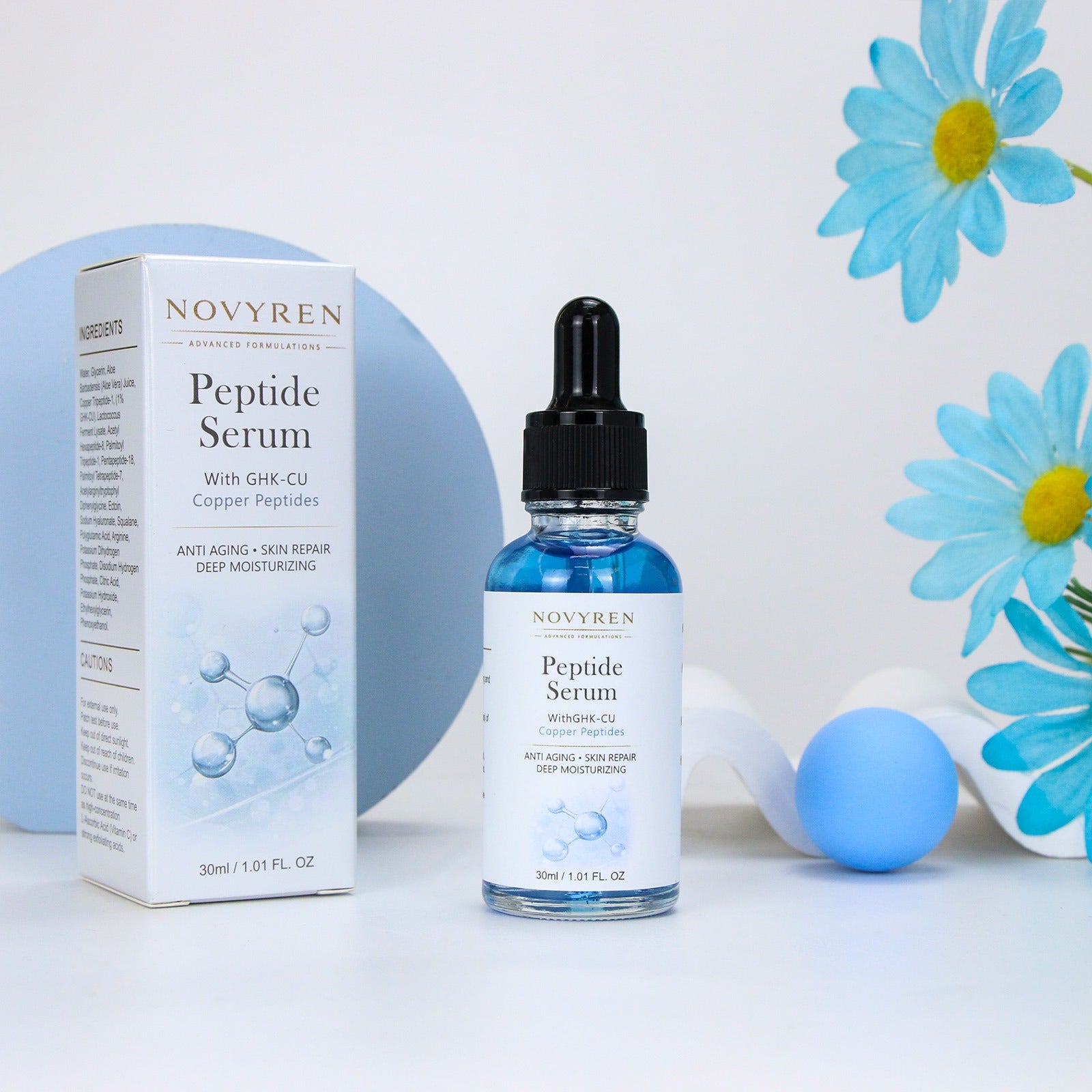 Novyren 1% GHK-CU Multi-Peptide Serum